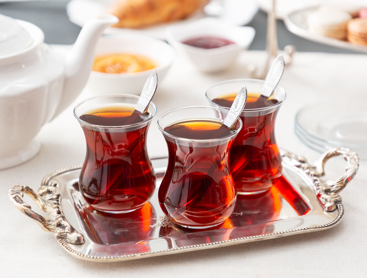 How to Make Turkish Tea & Feature of Turkish Tea Cups and Teapots